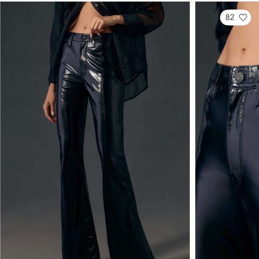 Sleek Black Flared Pants